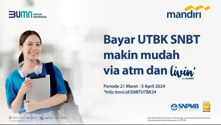 Pendaftaran UTBK SNBT 2024 dan prosedur pembayarannya.