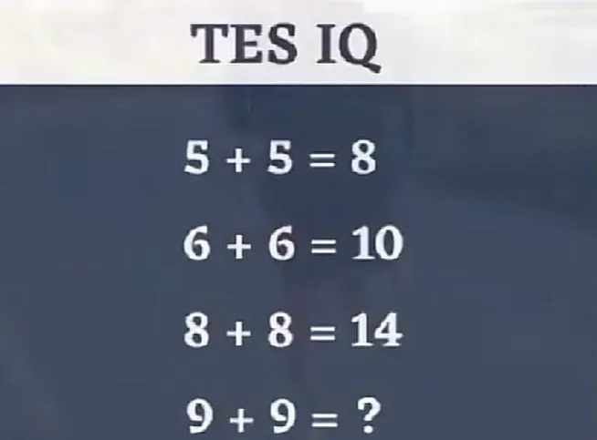 Berani coba tes IQ soal matematika ini? Buktikan kalau kamu orang yang cerdas.
