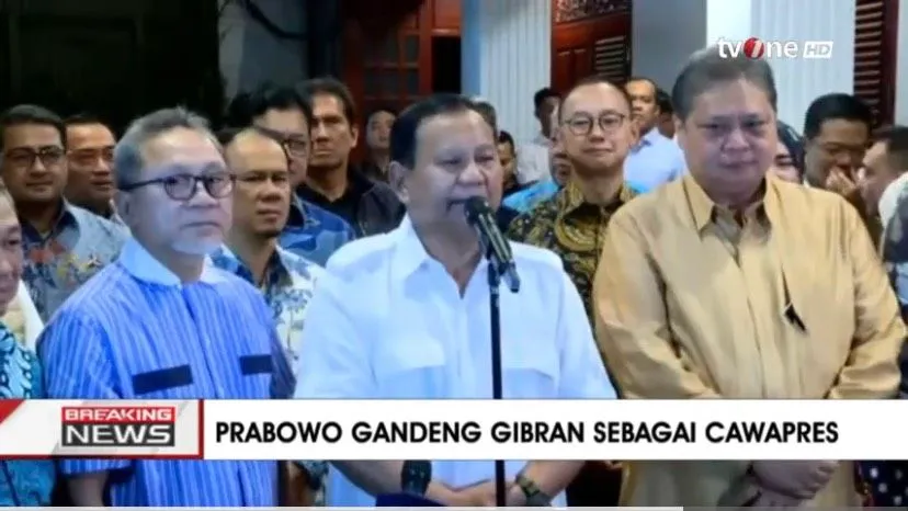 Prabowo Resmi Gandeng Gibran Rakabuming Maju ke Pilpres 2024, Siap Daftar ke KPU di Tanggal Ini! 