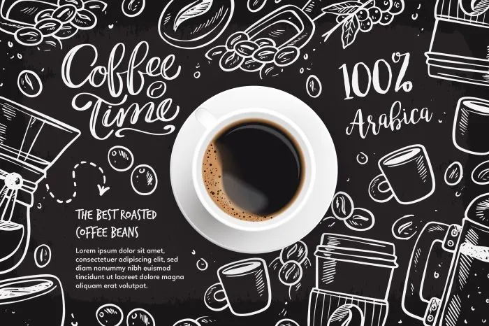Ilustrasi kopi pahit.