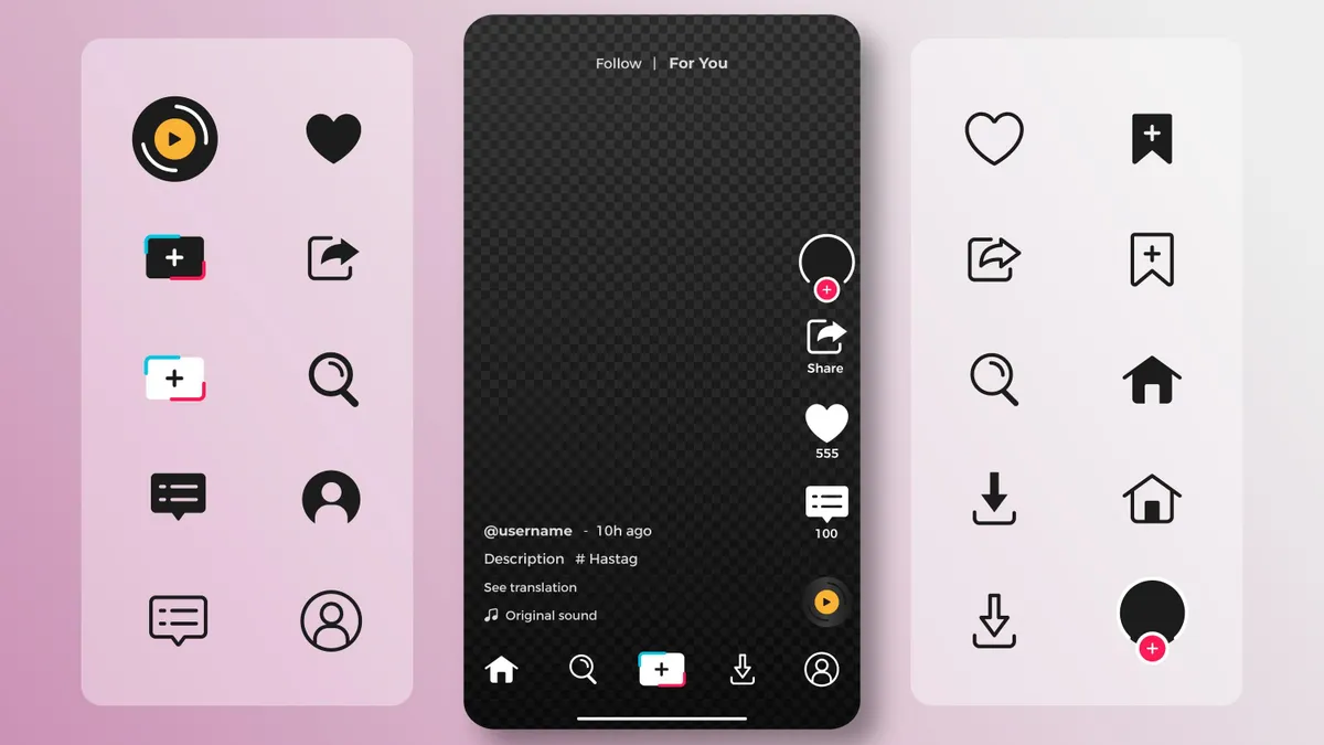 Ilustrasi ide dalam membuat video di TikTok.