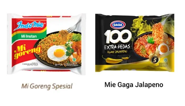 Perbandingan Antara Mie Gaga VS Indomie
