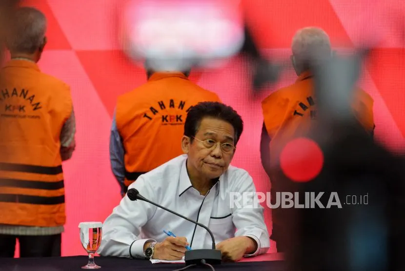 Wakil Ketua KPK Johanis Tanak di Gedung KPK Merah Putih, Jakarta Selatan, Senin (8/5/2023).