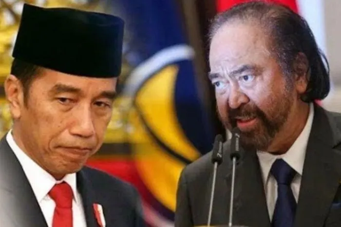 Ketua Umum Partai NasDem Surya Paloh bertemu secara mendadak dengan Presiden Joko Widodo (Jokowi) di Istana Merdeka, Minggu malam (18/2/2024).