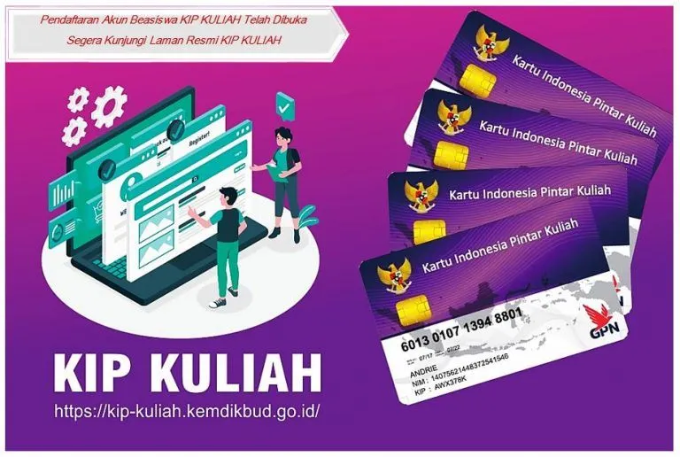 Pendaftaran KIP Kuliah 2024 untuk mahasiswa aktif atau on going.