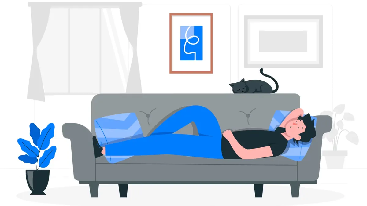 Ilustrasi tidur.