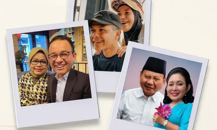 Intip Kisah Cinta Tiga Pasangan Capres&nbsp;Peserta Pilpres 2024, Ada yang Berawan dari KKN