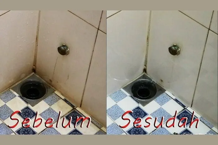 Cuma Pakai Bumbu Dapur Ini, Lantai Kamar Mandi yang Berkerak dan Menghitam Auto Kinclong!