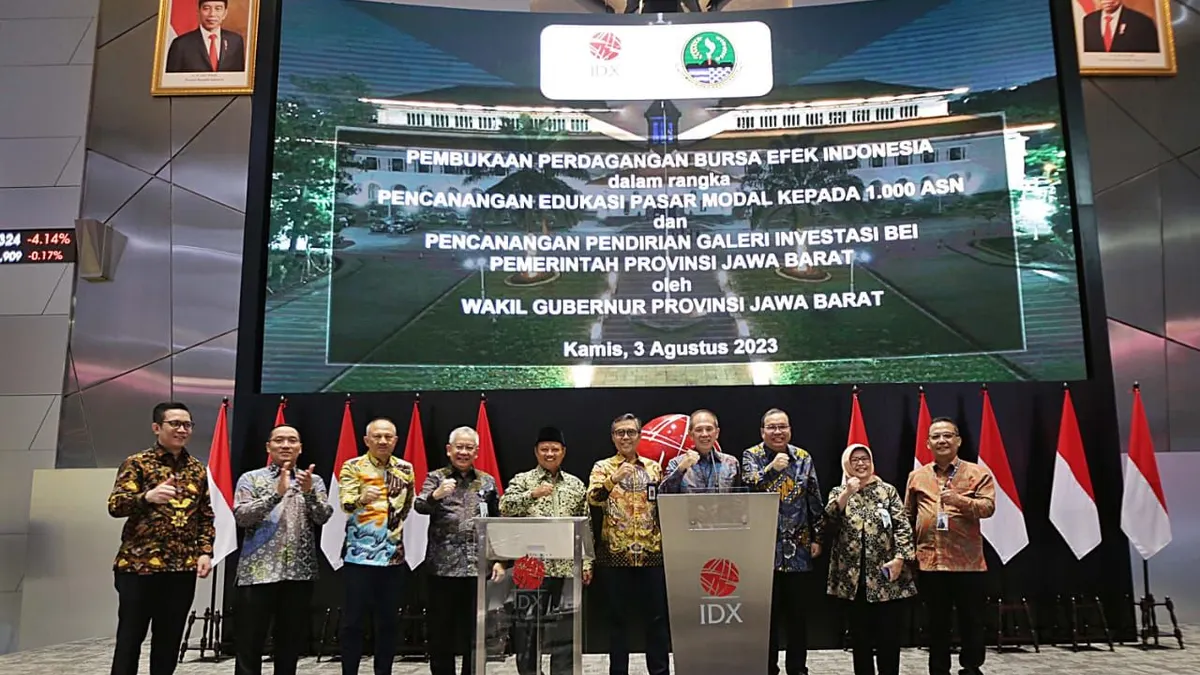 Literasi pasar modal kepada 1.000 di Jabar merupakan kolaborasi BEI, Pemrov Jawa Barat, Otoritas Jasa Keuangan, bank bjb dan bjb Sekuritas.