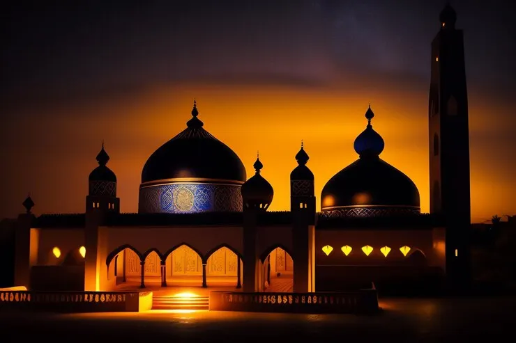 Ilustrasi malam Lailatul Qadar.