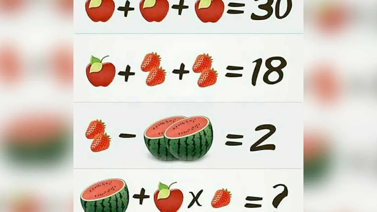 Tes IQ: Selesaikan Soal Matematika Buah Semangka Ini dan Ketahui Tingkat Kecerdasan Kamu!