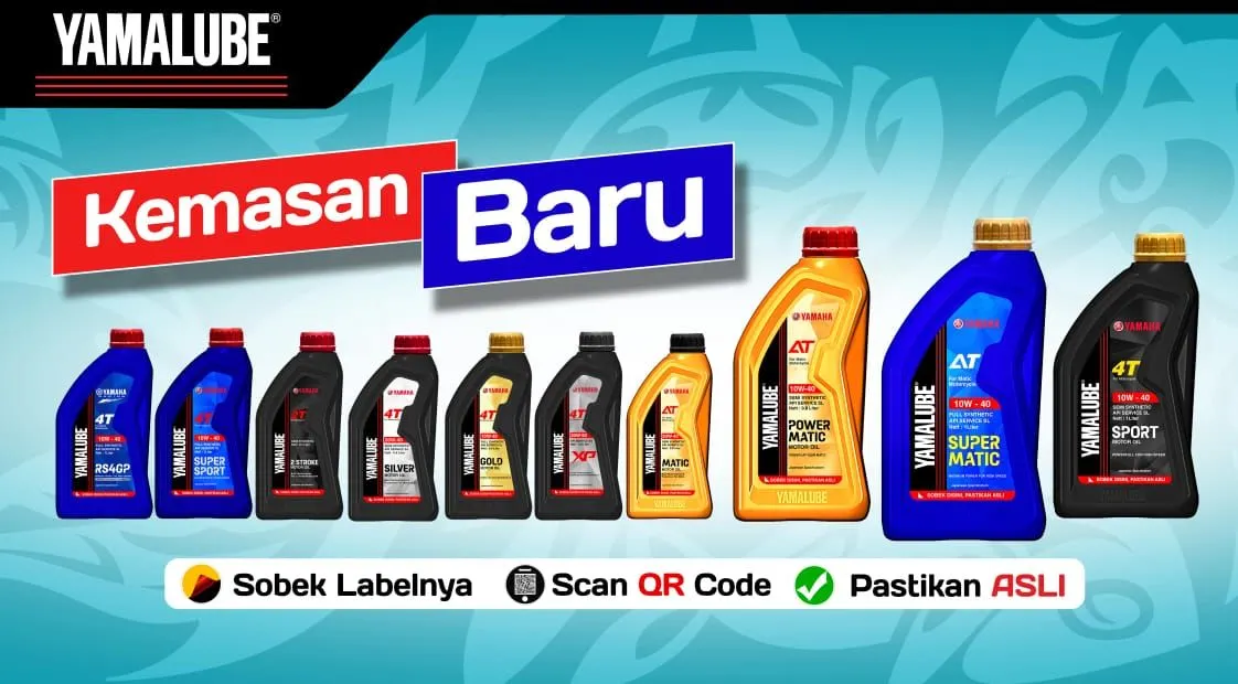 Pada penghujung tahun 2023 ini PT Yamaha Indonesia Motor Mfg. melakukan penyegaran terhadap kemasan produk oli Yamalube.