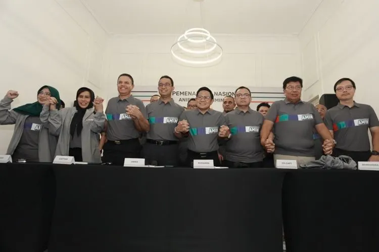 Pasangan Anies Baswedan dan Muhaimin Iskandar Umumkan Jajaran Timnas AMIN menuju pemenangan Pilpres 2024
