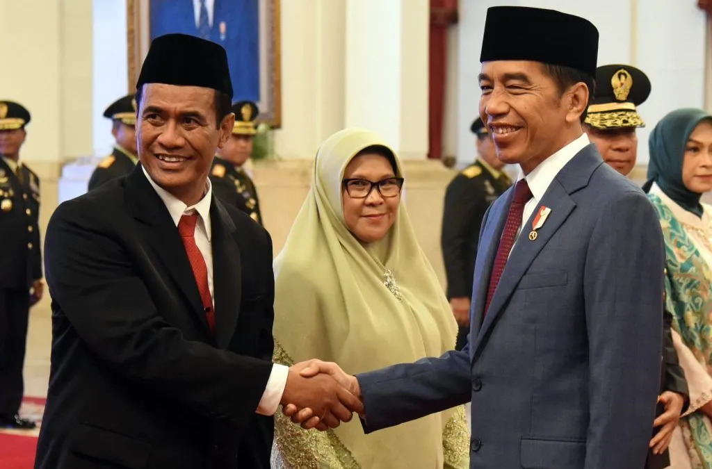 Presiden Jokowi Lantik Andi Amran Sulaiman sebagai Mentan
