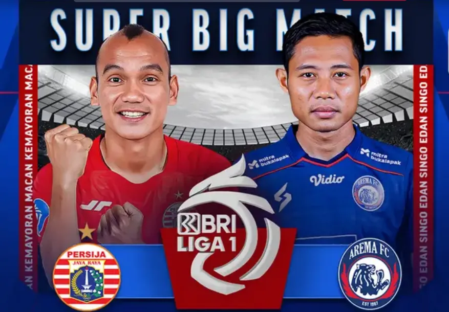 Pertandingan antara Persija Jakarta vs Arema FC akan berlangsung pada sore hari ini, Minggu, 20 Agustus 2023, pukul 15.00 WIB.
