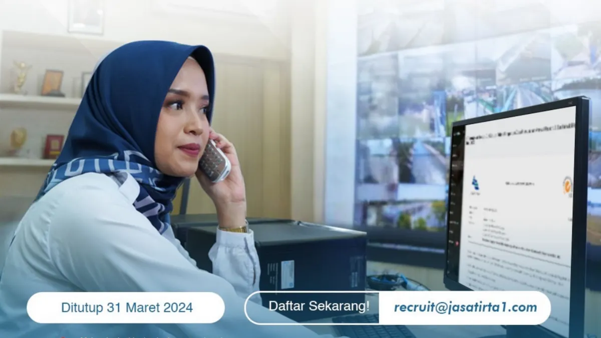 Perum Jasa Tirta I membuka lowongan pekerjaan untuk posisi Penunjang Administrasi Perkantoran.