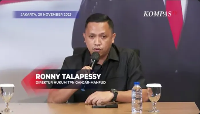 Direktur Hukum TPN Ganjar Pranowo-Mahfud MD, Ronny Talapessy