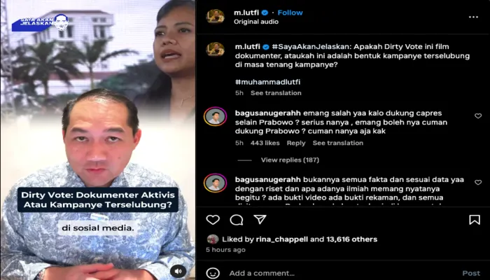 Mantan Mendag, Muhammad Lutfi Tanggapi Pedas Film Dirty Vote