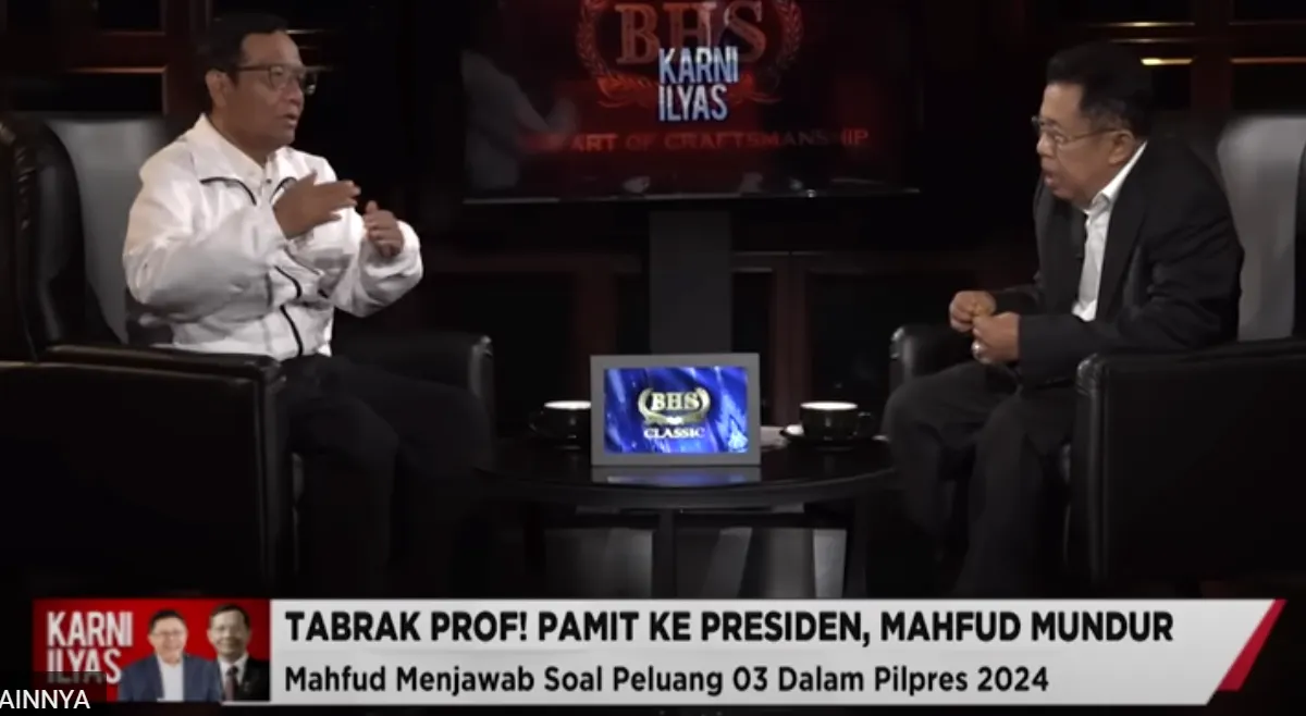 Mahfud MD dan Karni Ilyas