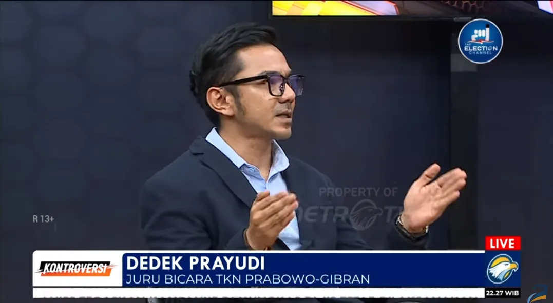Dedek Prayudi Jubir TKN Prabowo-Gibran soal gerakan salam 4 jari