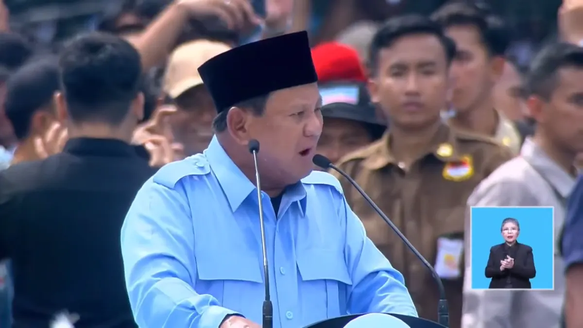 Prabowo Subianto dalam Kampanye Pilpres 2024