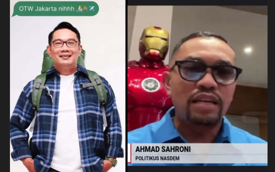 Ridwan Kamil dan Ahmad Saroni soal Pilgub DKI Jakarta 2024