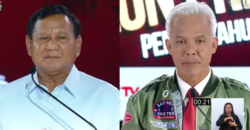 Tidak puas Jawaban Prabowo saat Ditanya soal Data pertahanan, Ganjar : Saya Butuh Hari Ini Pak (Tangkapan layar YouTube KPU RI)
