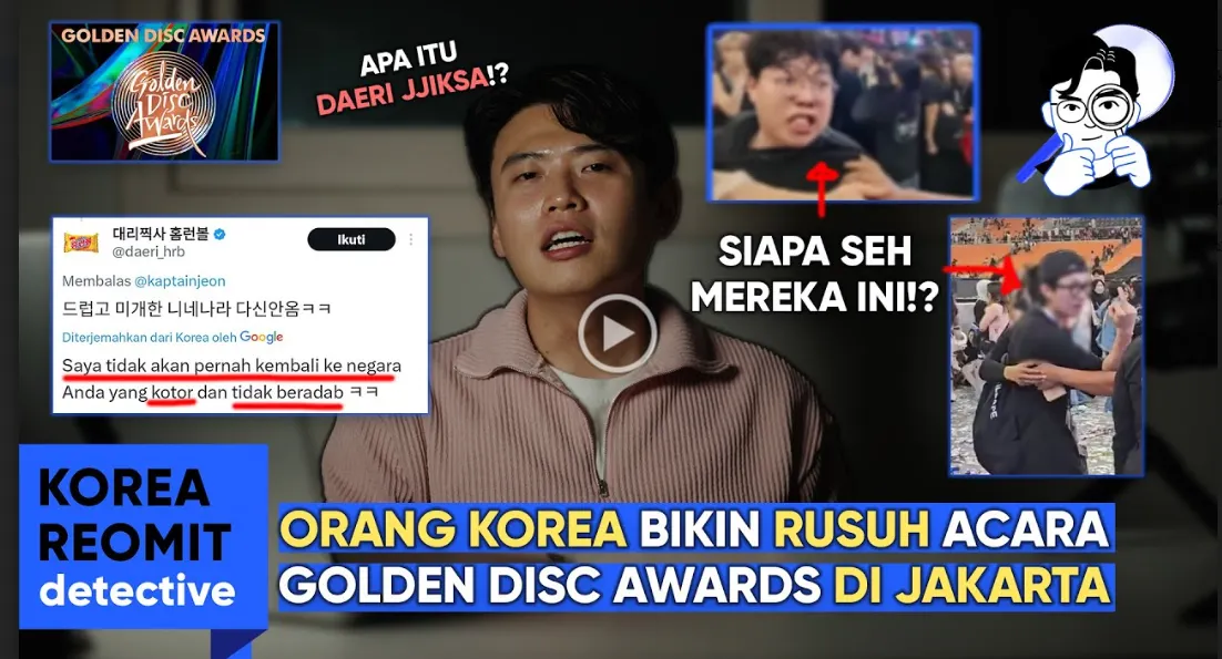 Sempat Terjadi Kericuhan di Golden Disc Award 2024, YouTuber Jang Hansol Bagikan Fakta Mengejutkan Ini