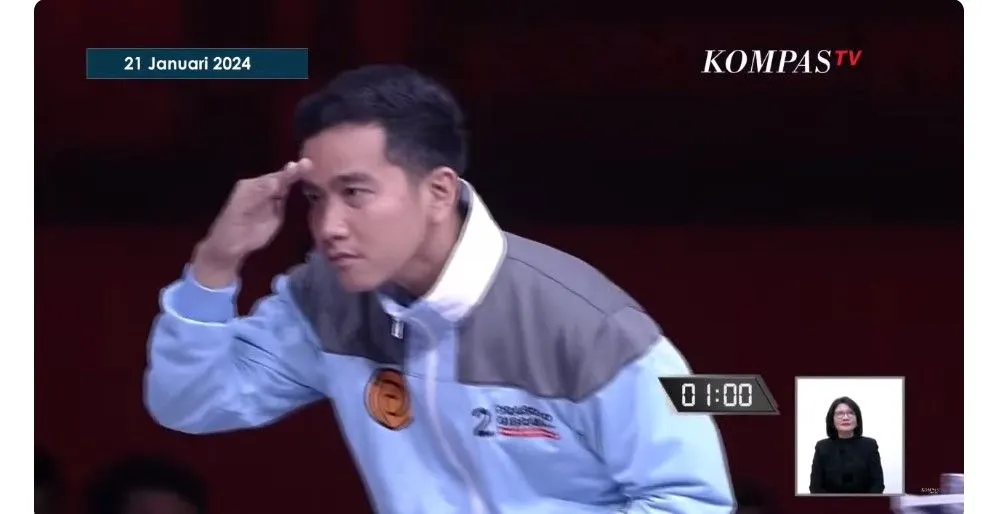 Gestur dan sikap Gibran Rakabuming Raka disebut tak beretika