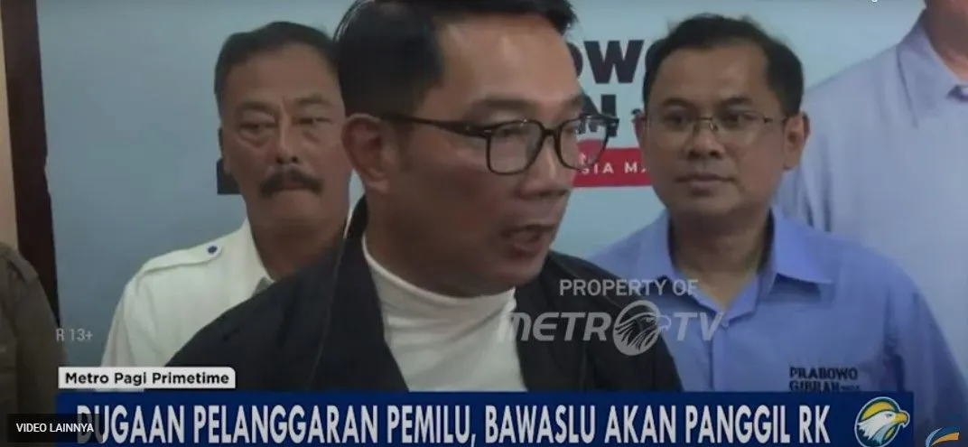 Ridwan Kamil atau RK Ketua TKD Jabar akan dipanggil Bawaslu 