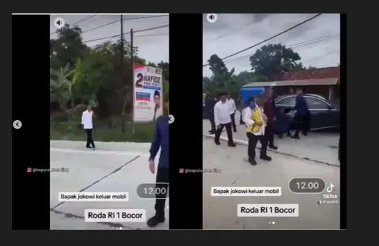 Istana Buka Suara Viral Ban Mobil Presiden Jokowi Diduga Bocor Kala Kunjungan ke Grobogan Jawa Tengah