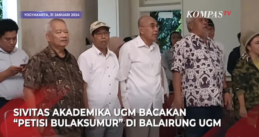 Sivitas Akademika Universitas Gadjah Mada (UGM) Ajukan Petisi Bulaksumur ke Presiden Jokowi