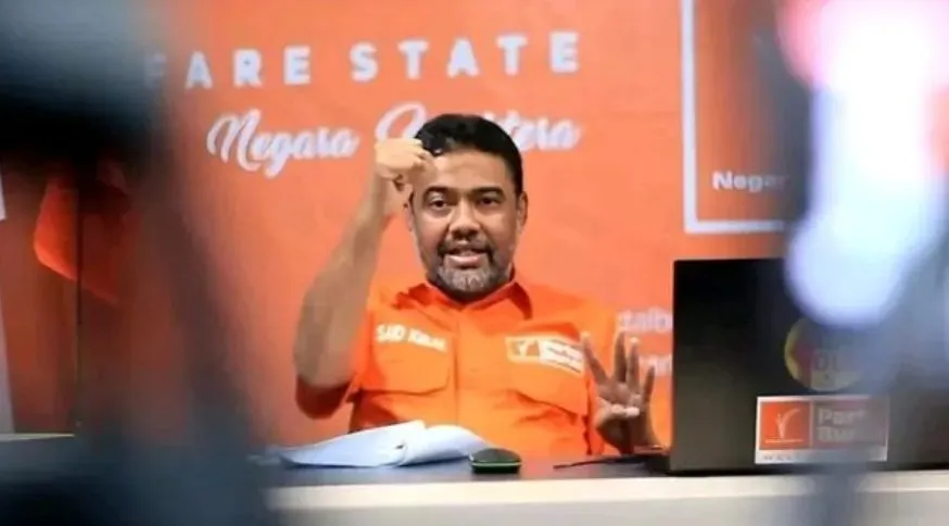 Ketua Umum Partai Buruh Said Iqbal. Menurut Said Iqbal, kenaikan UMP 2024 DKI Jakarta yang diketahui sebesar 3,6 persen atau menjadi Rp 5,06 juta dinyatakan terlalu sedikit.