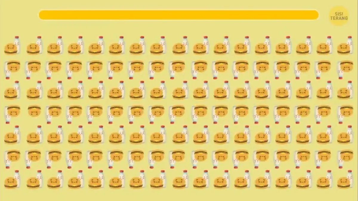 Tes Penglihatan: Dapatkah Kamu Menemukan Emoji Burger Tanpa Susu dalam Waktu 10 Detik?