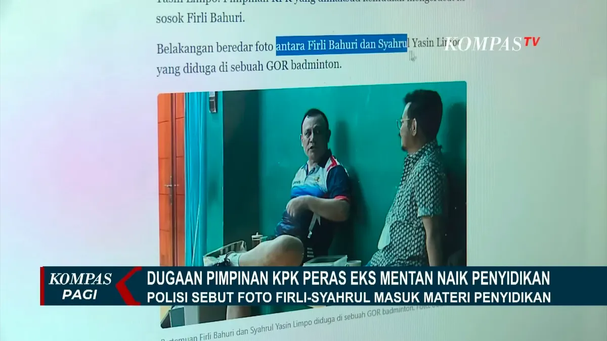 Viral Foto Ketua KPK Firli Bahuri dengan Syahrul Yasin Limpo