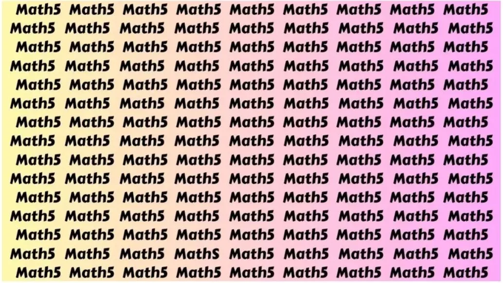 Tes Ilusi Optik: Temukan Kata Maths Dalam Kumpulan Kata Berikut Ini, Uji Kemampuan Observasi! (Fresherlive)