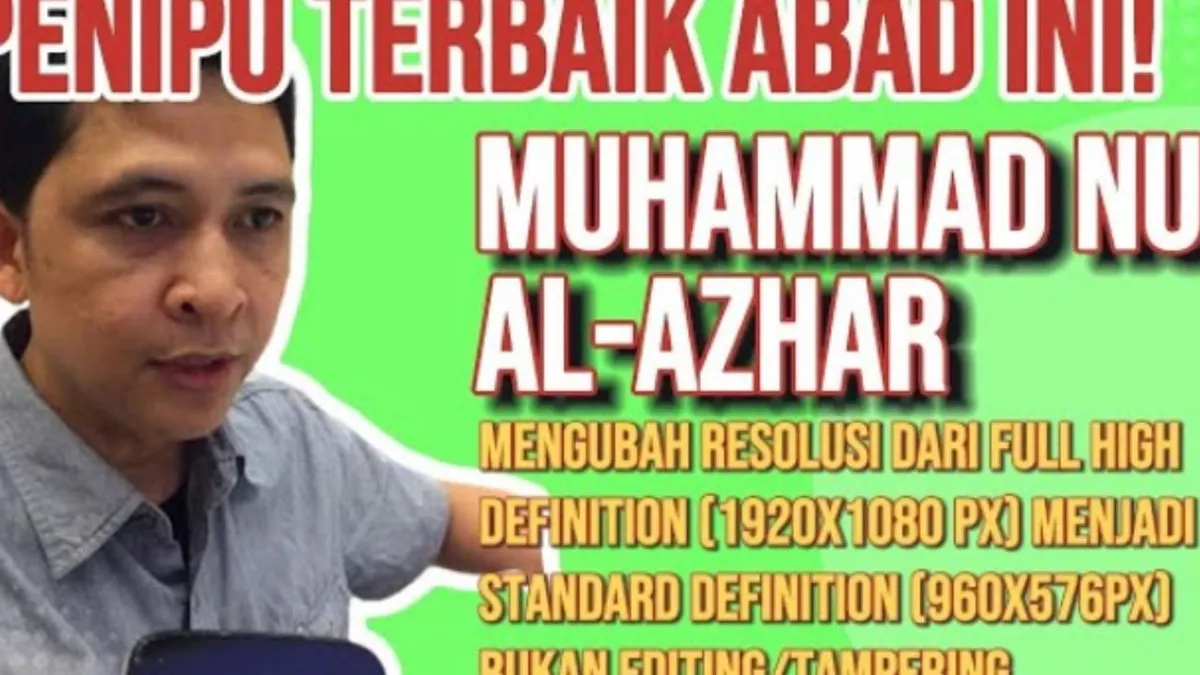 Rismon Sianipar Sebut Muhammad Nuh Al-Azhar Penipu Terbaik Abad Ini