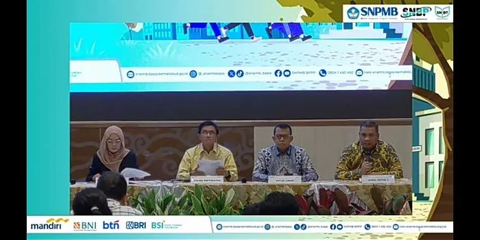 Tangkapan layar saat konferensi pers pengumuman SNBP 2024  (YouTube SNPMB BPPP)  