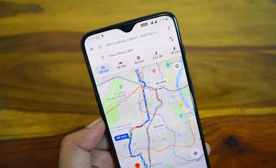 Ilustrasi cara setting ganjil genap di Google Maps.