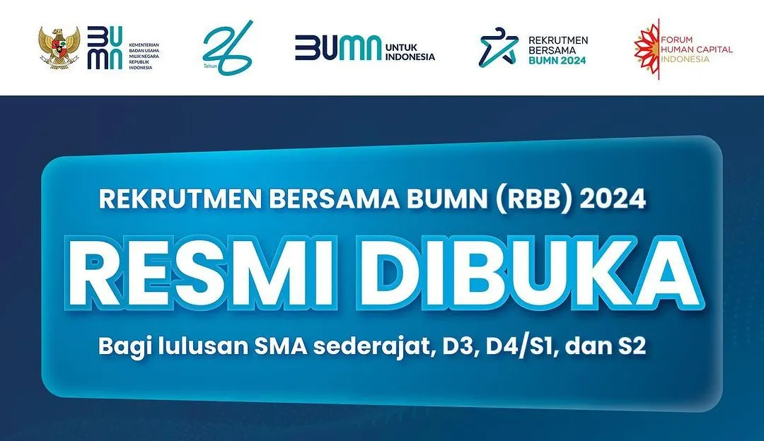 Rekrutmen Bersama BUMN 2024 Resmi Dibuka