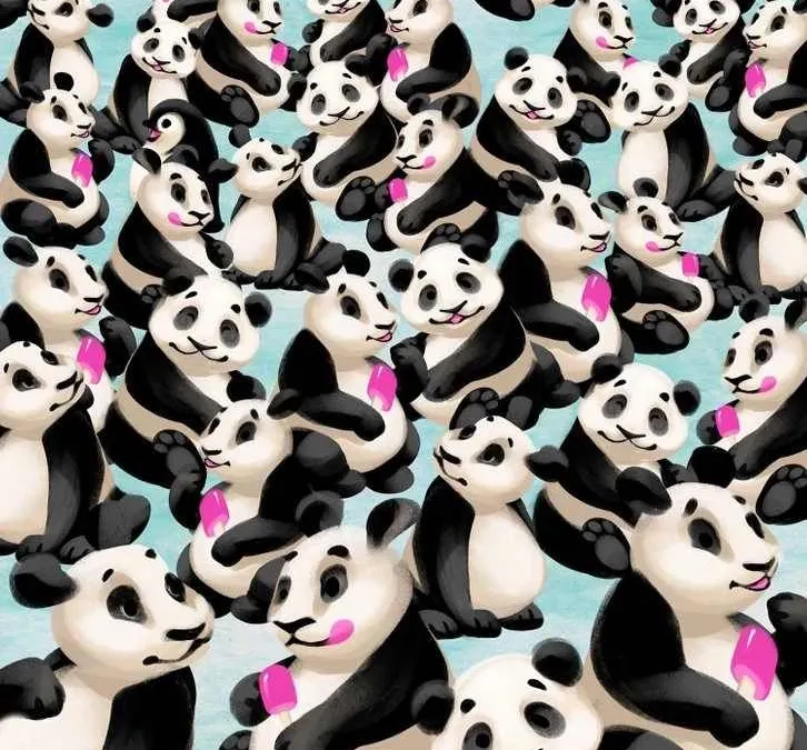 Tes IQ: Temukan Penguin dalam Kumpulan Panda