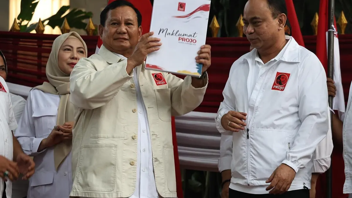 Ditanya Soal Cawapres Prabowo Subianto, Partai Gerindra Jawab dengan Pantun (Instagram @Prabowo)