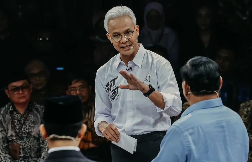 Calon presiden dengan nomor urut 3 Ganjar Pranowo