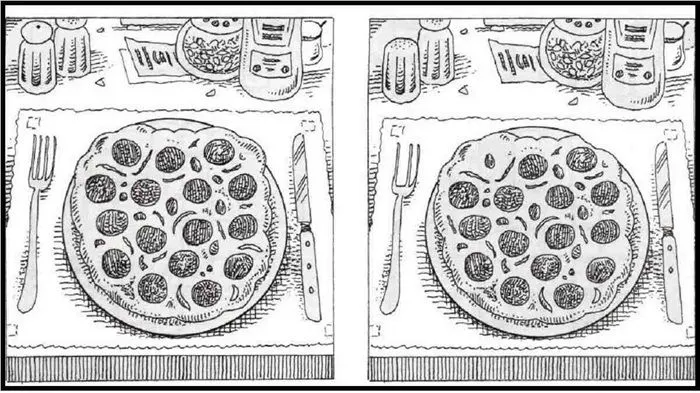 TES IQ: Suka Tantangan? Temukan 7 Perbedaan pada Gambar Pizza dalam 13 Detik! Uji Analisismu Sekarang