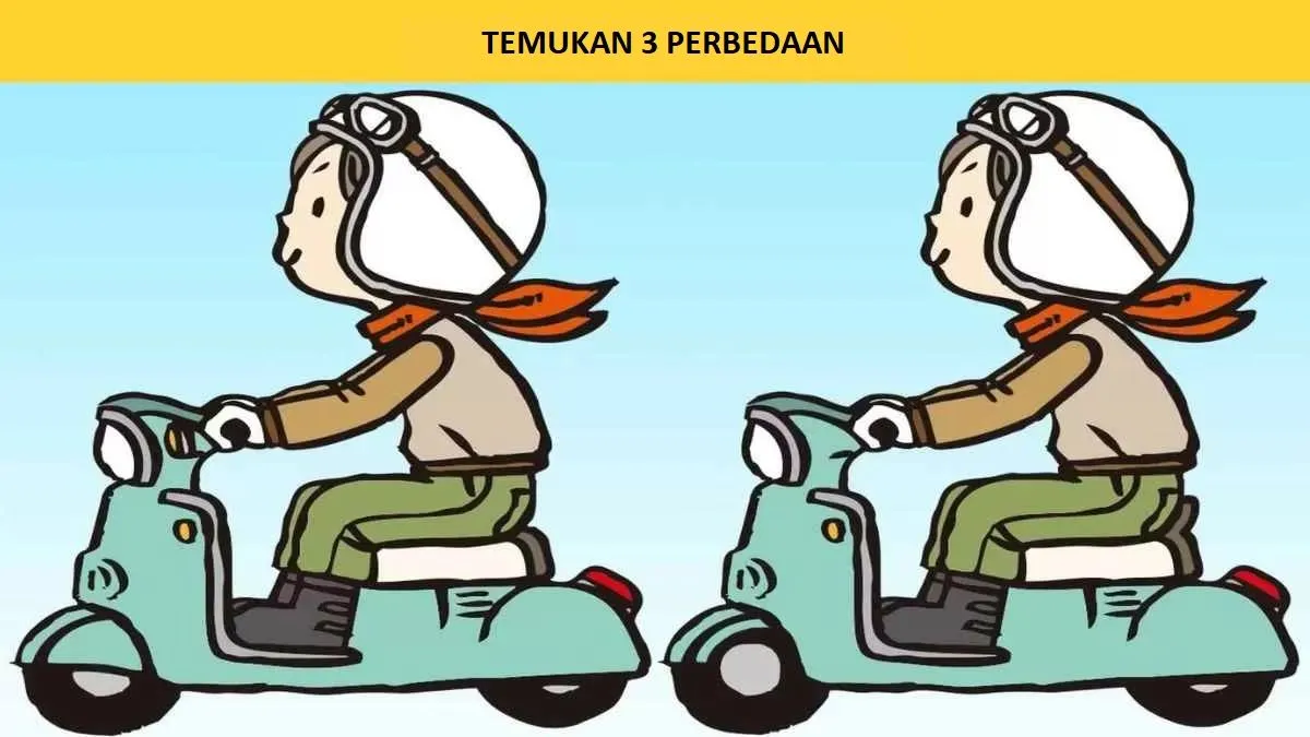 Teka-teki menemukan perbedaan merupakan cara yang terbaik untuk menguji perhatian dan konsentrasi dari seseorang.