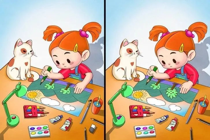 Pada tes IQ ini kamu diminta untuk menemukan 5 perbedaan pada gambar anak yang sedang melukis. Coba asah kemampuan kamu.