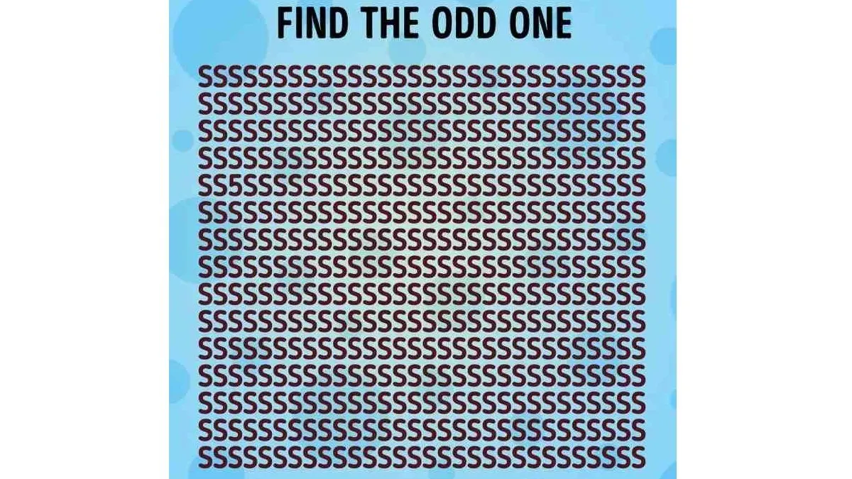 Kami telah menghadirkan tes IQ yang menarik di mana kamu harus menemukan angka '5' yang tersembunyi di antara deretan huruf 'S' pada gambar.