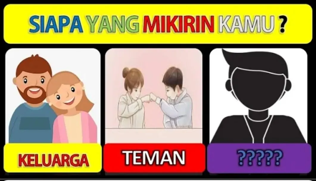 Untuk mengetahui siapa orang yang memikirkan kamu, kamu bisa mengikuti tiga pertanyaan berikut.