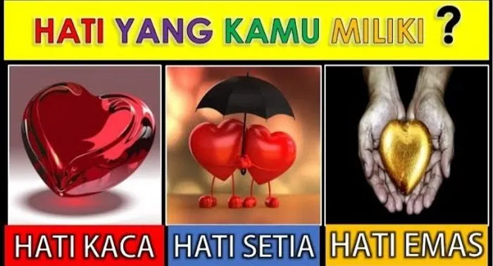 Tes Kepribadian: Bagaimana Jenis Hatimu? Apakah Hati Kaca, Hati Setia, atau Hati Emas?