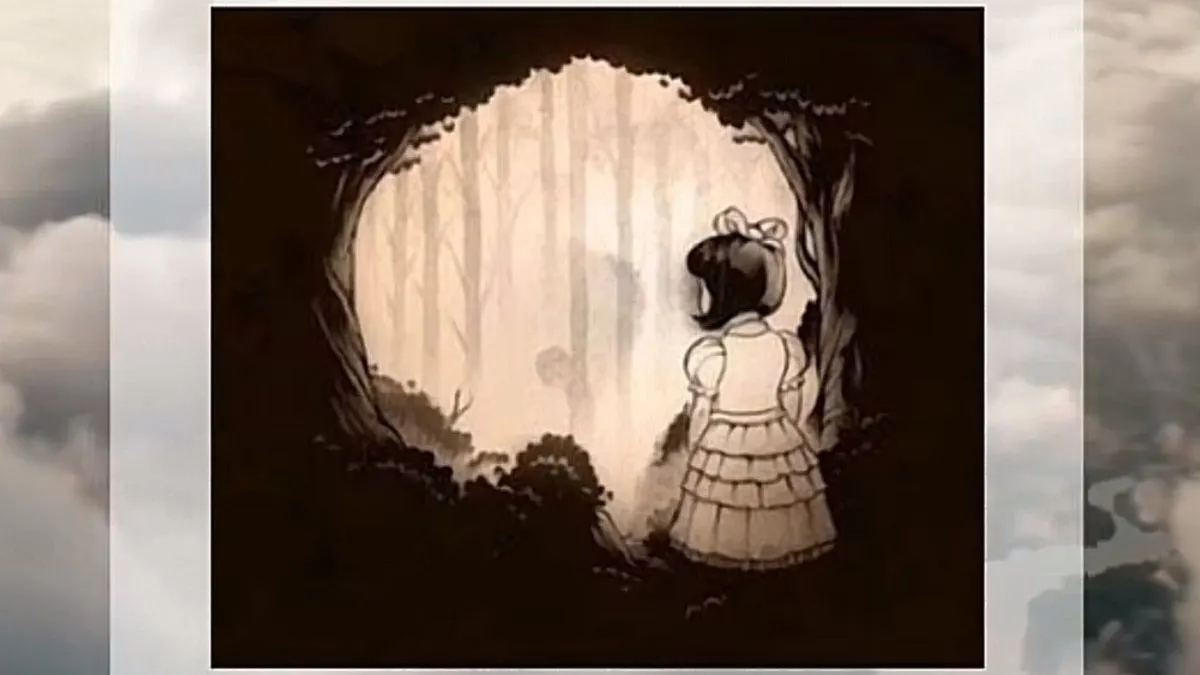 Pada gambar tes kepribadian ini memiliki 3 persepsi berbeda yaitu gambar gadis kecil, tengkorak, dan pepohonan.